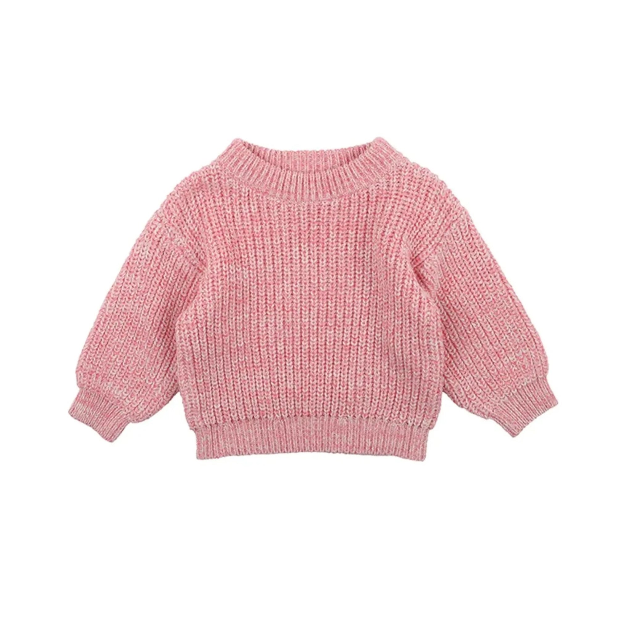 Bebe Esme Rib Jumper - Pink Marle