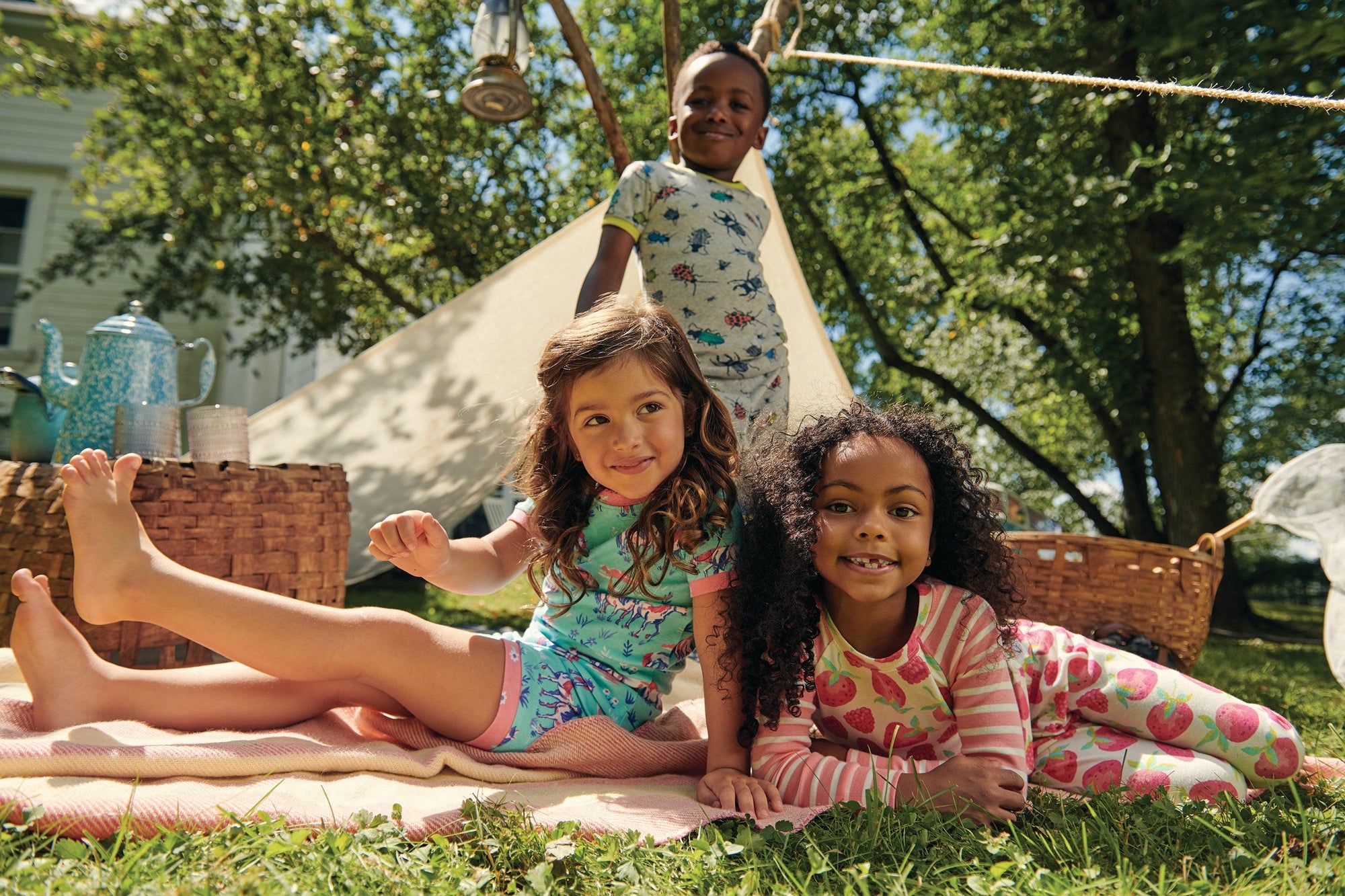 Hatley Girls Organic Pyjama set - Painted Pastures - Girls sleepwear - Hatley