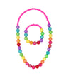 Rainbow Beads Necklace &amp; Bracelet Set
