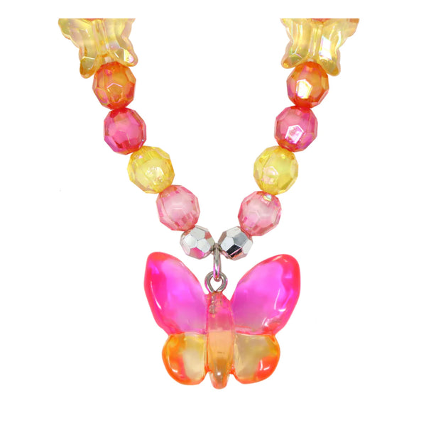 Rainbow Butterfly Necklace & Bracelet Set Canterbury Kids