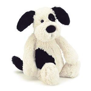 Jellycat Bashful Black and Cream Puppy - Medium - Accessory - Independent studios