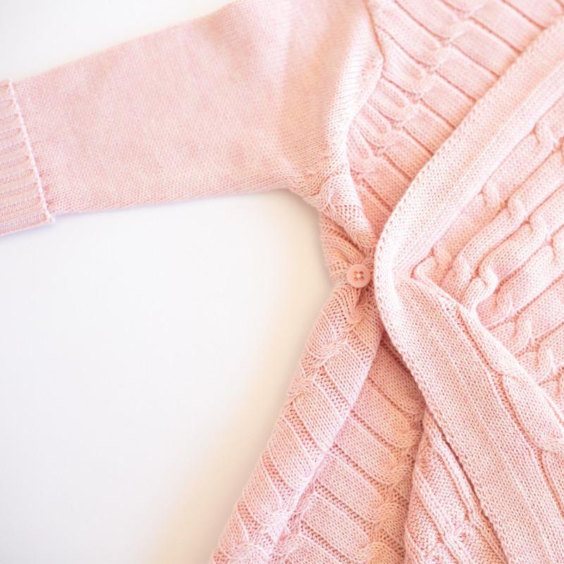 Jujo Shwrap All Over Cable - Pale Pink Melange - Baby Wrap - Jujo
