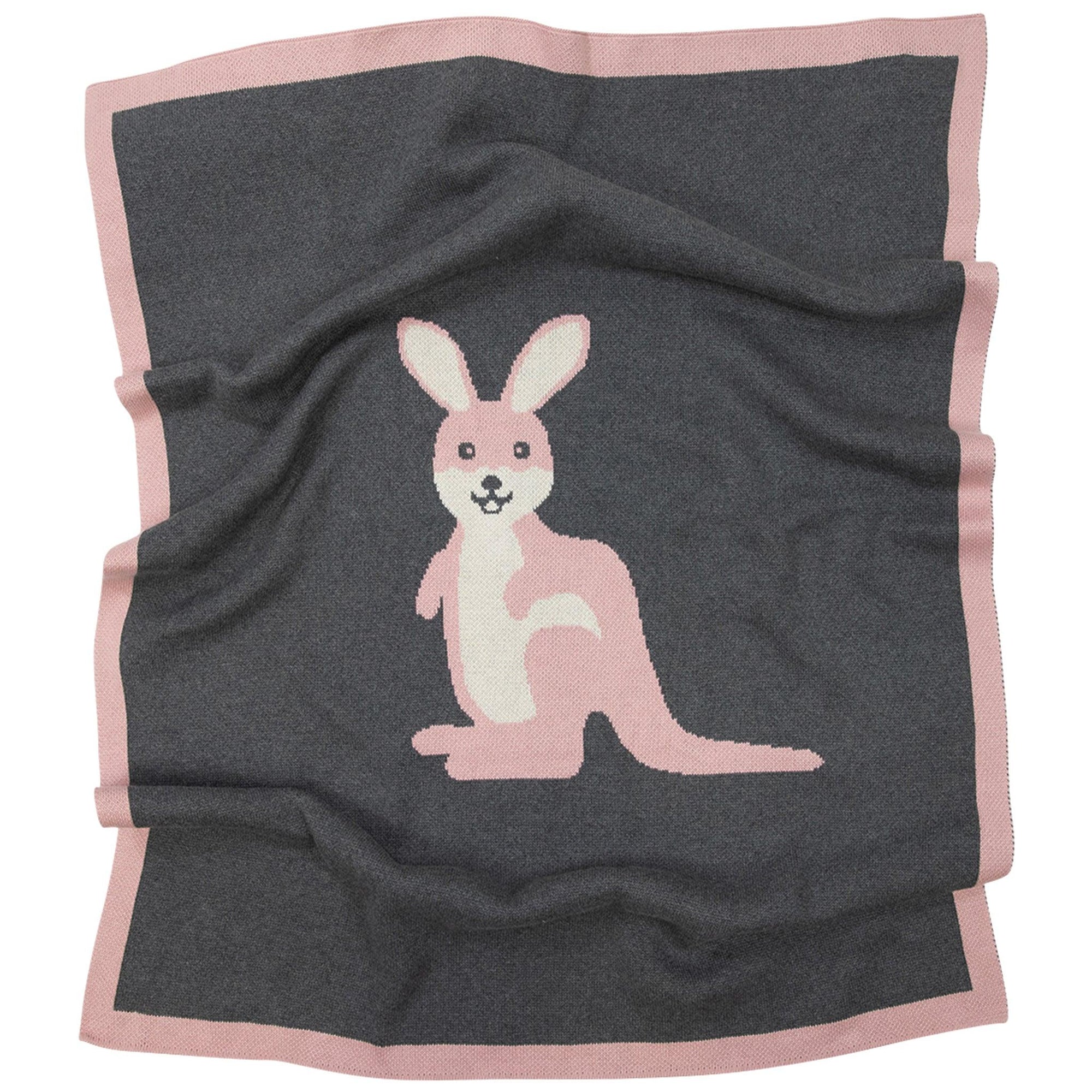 Korango Aussie Bush Kangaroo Blanket - Pink - Blanket - Korango