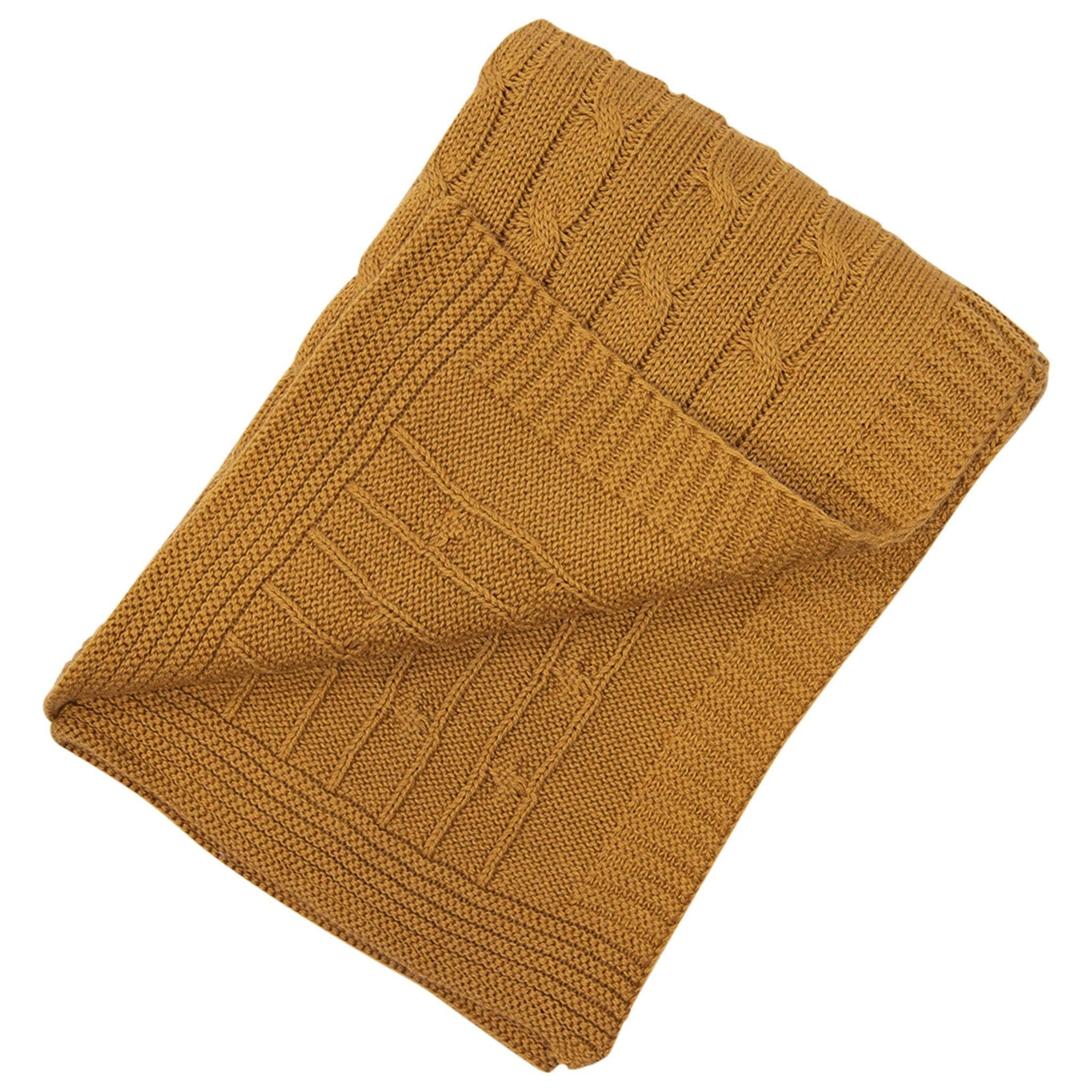 Korango Rustic Class Knit Blanket - Brown - Blanket - Korango