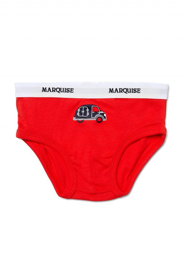 Marquise Boys Cars 2 Pack Underwear - Red - Boys underwear - Marquise