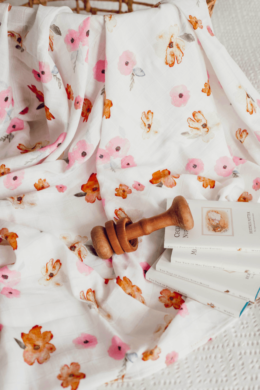 Poppy - Snuggle Hunny Organic Muslin Wrap - Baby Wrap - Snuggle Hunny Kids