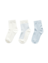 Purebaby 3 Pack Socks - Blue - socks and tights - Purebaby