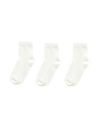 Purebaby 3 Pack Socks - White - Baby - Purebaby