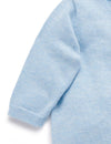 Purebaby Essential Cardigan - Melange Blue - Baby - Purebaby