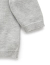 Purebaby Essential Cardigan - Melange Grey - Baby - Purebaby