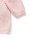 Purebaby Essential Cardigan - Melange Pink - Baby - Purebaby