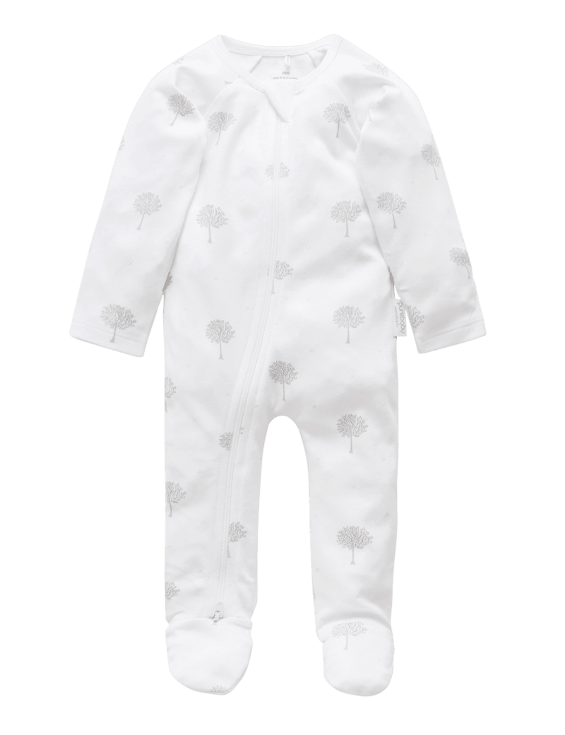 Purebaby Grey Tree Zip Growsuit - 00000-0 - Baby - Purebaby
