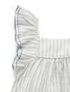 Ruffle Dress -  Fine Stripe - Baby &amp; Toddler Dresses - Purebaby