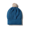 Wilson &amp; Frenchy Knitted Hat - Denim Fleck - hats and beanie - wilson &amp; Frenchy