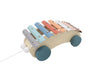 Wooden Pull Along Rainbow Car with Xylophone - Toys - Toyslink
