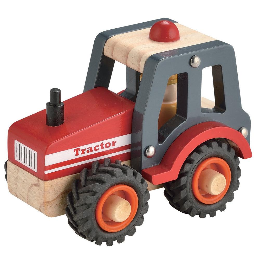 Wooden Tractor - Red - Toys - Toyslink